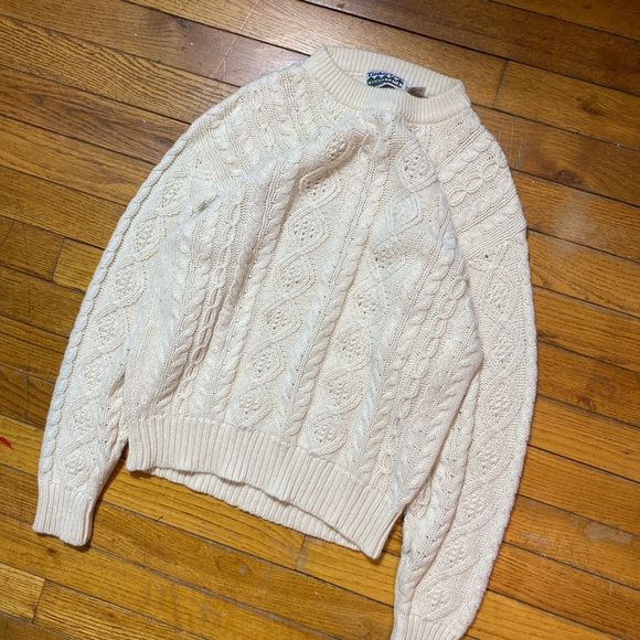 Vintage chunky knit fisherman sweater - Picture 3 of 3
